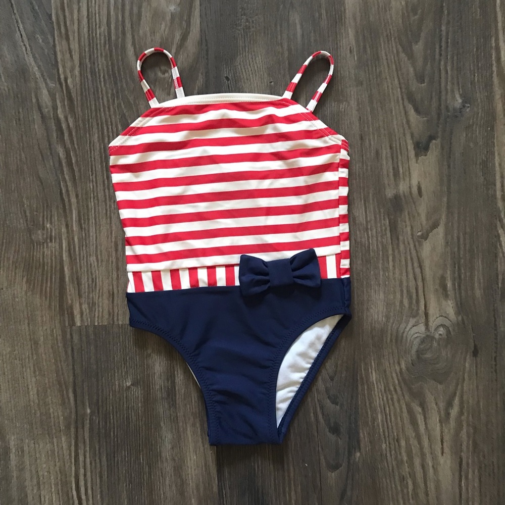 Red/White/Blue One-Piece Bathing Suit